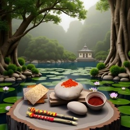 Shrichand Bhojpatra(Pack of 10)(6.5*8inch) with anar kalam, astgandh, Sandalwood powder for pooja, Bhoj patra For Yantra Writing Pooja Samagri, Betula utilis bark, Original bhoj patra sheets tree bark