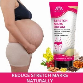 INTIMIFY Stretch Mark Removal Cream For Women, Stretch Mark Cream For Pregnancy, Stretch Mark Cream During Pregnancy, Stretch Mark Removal Ceam After Pregnancy 50g (Pack of 1)