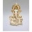 Gold Art India Peach Ivory Finish Ganesha Idol Car Dashboard Idol Home Decor Gifting Diwali Showpiece 3.5 Inches