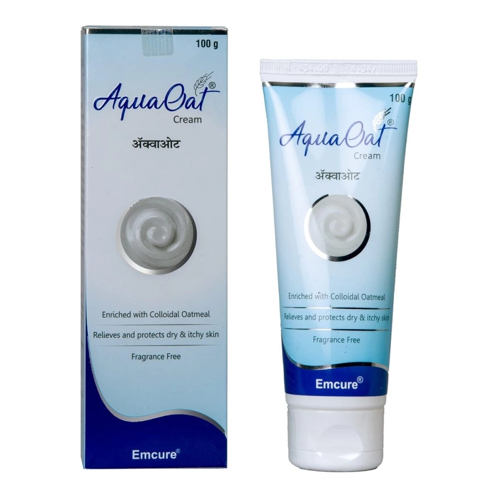 Aquaoat Emcure Aqua Oat Moisturizing Cream for Hydration, Nourishment, Wrinkles, Fine Lines - All Skin (Small)