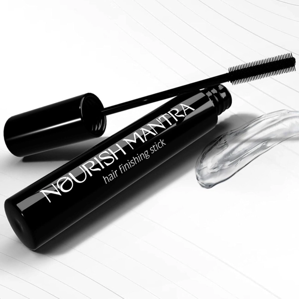 NOURISH MANTRA Hair Finishing Stick | Your Go-To Hair Fixer | Non-Greasy and Non-Sticky | Does not Leaves A White Cast | A Must-Have Hair Accessory | For Men & Women 12 ml (Pack of 1) Black