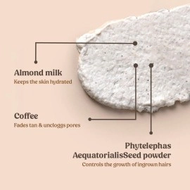 Vilvah Store Cookie N Cream Body Polish | Exfoliating Coffee Body Scrub | Moisturizing Shea Butter & Almond Milk Extract | Moisturizes & Brightens Skin | Sulphate Free | for Men & Women | 200gm