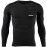 WMX Men\'s Sports Running Set Compression Shirt + Pants Skin-Tight Long Sleeves Quick Dry Fitness Tracksuit Gym Yoga Suit Athletics Fit, BLACK, L