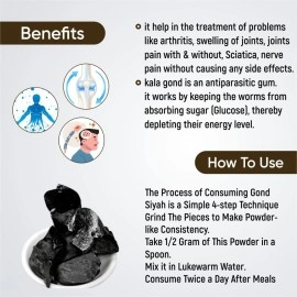 Nayanvati - Kala Gond Gond Siyah Black Gum for Joint Pain 100 gm