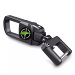 Greenworld black Color Car Key Fob Key Chain Heavy Duty Keychain for Niss-an Magnite/Kicks And All Niss-an Model With New Niss-an Logo (Black) | Metal