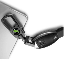 Greenworld black Color Car Key Fob Key Chain Heavy Duty Keychain for Niss-an Magnite/Kicks And All Niss-an Model With New Niss-an Logo (Black) | Metal