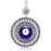 BLUE BEADS Evil Eye Hanging/Door Hanging Prevent Bad Energy Bring Wealth Fortune Coloured Glaze Alloy Evil Eye Hanging Ornament,Evil Eye Decor,Evil Eye Car Ornament (Sun Design)