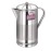 Dhara Stainless Steel Slimline Water Pitcher with Lid 2 Liters | Food Grade| Rust Proof | Streamlined Handle| Easy to Carry and Pouring | Strong and Sturdy | Steel Serving Water Jug for Dinning Table