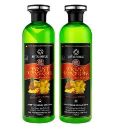 URBANMAC Fruit Vinegar Hair Color Black Gel With Dye Brush and Mixing Bowl Hair Colouring Kit