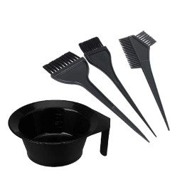 URBANMAC Fruit Vinegar Hair Color Black Gel With Dye Brush and Mixing Bowl Hair Colouring Kit