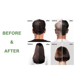 URBANMAC Fruit Vinegar Hair Color Black Gel With Dye Brush and Mixing Bowl Hair Colouring Kit