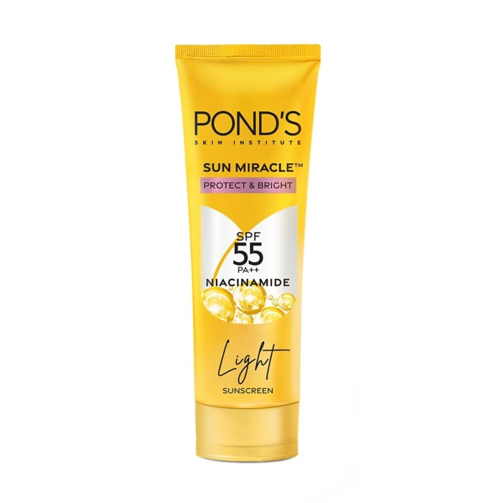 POND\'s Serum Boost Sunscreen For All Skin Types Prevent And Fade Dark Patches With The Power Of Spf 55 And Niacinamide-C Serum 100G, Pack Of 1