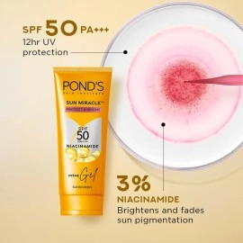POND\'s Serum Boost Sunscreen For All Skin Types Prevent And Fade Dark Patches With The Power Of Spf 50 And Niacinamide-C Serum 50G, Pack Of 1