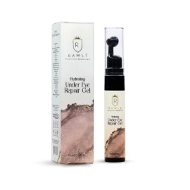RAWLS Hydrating Under Eye Cream Gel/Enriched with Aloe Vera Ext and Coffee Ext/Massage Roller to Reduce Dark Circles/No Paraben, No Sulphate and No Silicon/All Skin Type-15 ml