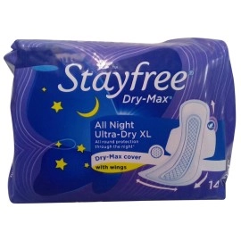 STAYFREE best Dry-Max All Night Ultra-Dry With Wings - XL (14 +14 +14 +14 Sanitary Pads) Sanitary Pad (Pack of 56)