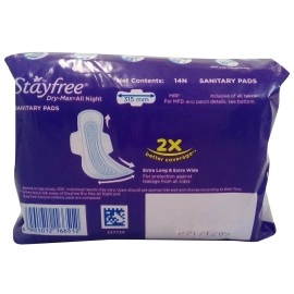 STAYFREE best Dry-Max All Night Ultra-Dry With Wings - XL (14 +14 +14 +14 Sanitary Pads) Sanitary Pad (Pack of 56)