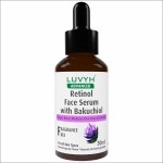 Luvyh Retinol Face Serum with Bakuchiol, Reduces Fine Lines & Wrinkles, Promotes Cell Turnover for Youthful, Smooth Skin, 100% Vegan & Fragrance-Free 30 ML