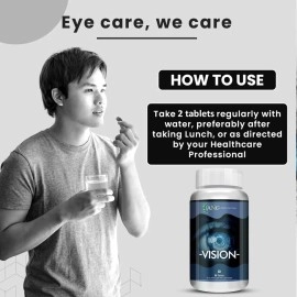 ANC Vision Eye Vitamins good for Eyes with Lutein & Zeaxanthin | Fights Low Eye Vision, Dry Eyes & Retina 90 Tablets