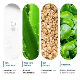 Be Bodywise 10% Lactic AHA Exfoliating Body Scrub (200g) | For Tan Removal & Soft-Smooth Skin | For Women | De-Tan Bathing Scrub with Centella Water & Aloe Vera