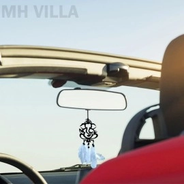 MH VILLA Ganesha car Hanging, Dream Catcher for car, Car Mirror Hanging Accessories Interior, Ganesha Hanging for car, Car Decoration Accessories - Ganesha-1pcs-DN-2