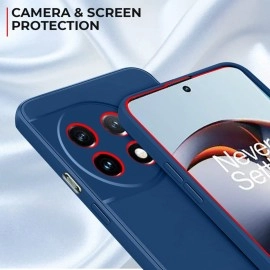 Winble Liquid Silicone Back Cover for OnePlus 11R 5G | Camera Protection Full Body Protection Anti-Shock Protective Back | Bumper Back Cover Case for OnePlus 11R 5G (Blue)