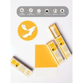 SLICKFIX Extra Strong Fashion Dressing Tape/Invisible Double-sided Body Tape (Fabric and Skin Friendly) Strong Adhesive for all day use | Transparent (Pack of 18)