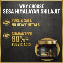 Sesa Himalyan Shilajit Resin I 100% Ayurvedic | helps boosting Strength & endurance I helps Boost Immunity 20g