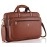 WildHorn Leather 15 Inch Laptop Messenger Bag For Men I Padded Laptop Compartment I Carry Handles With Adjustable Strap I Dimension : L-15.5 Inch W-3.5 Inch H-11.5 Inch,Brown