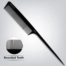 Vega Professional Tail Comb (Carbon Anti-Static Black Line Hair Comb)(VPVCC-03)