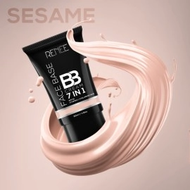 RENEE Face Base BB Cream 7 in 1 with SPF 30 PA+++, Enriched with Hyaluronic Acid, Vitamin C, Hydrates, Nourishes & Smoothens Skin Texture, Sesame 30ml