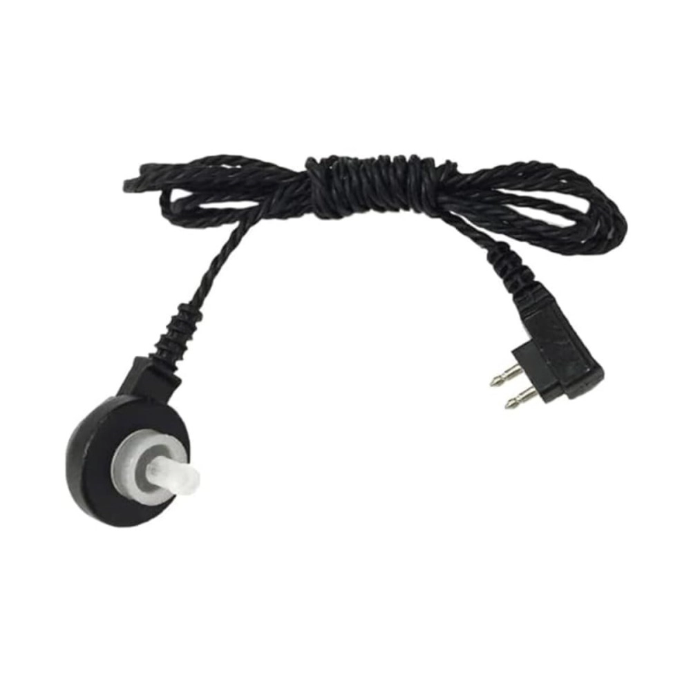 AIKA 2 Pin Wire for Hearing Aid Suitable for All Type of Hearing Aid Machines (1 Wire with Speaker, Black Color)