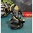 Gold Art India Terracotta Black Ganesha for Car Dashboard Idol Home Decor Gifting Diwali Birthday Festivals 3.5 x 2 Inches