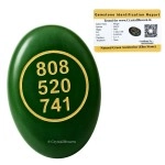 Crystal Heaven Green Zibu Symbols for Money - Lucky Stone 808520741 Zibu Coin - 520741 Stone for Money, Wealth, Abundance and Prosperity Manifestation (Oval, Green)