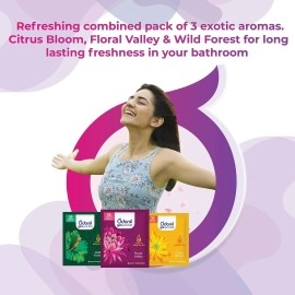 Odonil Gel Pocket Mix - 30g (Assorted pack of 3 new fragrances) | Infused with Essential Oils | Germ Protection |Long Lasting | Lasts Up to 30 days | Air Freshener for Bathroom, Toilet, Home & Office