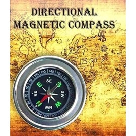 VR Creatives Stainless Steel Directional Pocket Magnetic Compass/Magnetic Compass Direction,7.5 * 7.5 * 1.2 cm