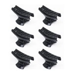 Nsb Herbals Black Plastic Hair Clutch For Women, Girls Medium Size Trendy Hair Clip Hair Claws (Pack Of 6)
