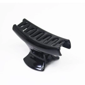 Nsb Herbals Black Plastic Hair Clutch For Women, Girls Medium Size Trendy Hair Clip Hair Claws (Pack Of 6)