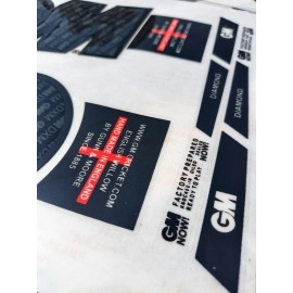 Cottontail | 3D DMND Edition | English Willow | Embossed Cricket Bat Sticker | Black