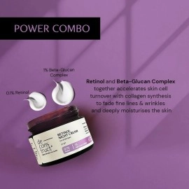 Deconstruct 0.1% Retinol Night Cream with 1% Beta-Glucan Complex | Beginner Friendly | Anti-Aging Night Cream for Fine Lines and Wrinkles | For Women & Men | 50 gm