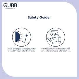 GUBB Derma Roller 0.5mm for Face - Microneedling Tool for Acne Scars,Wrinkles,Beard Growth Stimulator,Skin Rejuvenation,Stretch Marks,Glowing Skin and Hair Regrowth - Golden