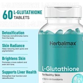 Herbal max L- Gluthathione For Shining & Lightning Skin -1000 mg 60 Tablets