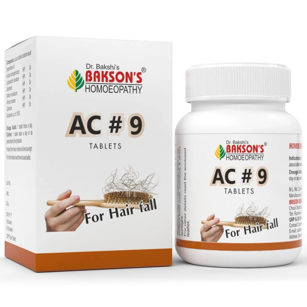 Dr. Bakshi\'s BAKSON\'S HOMOEOPATHY AC9 TABLETS -75TABS