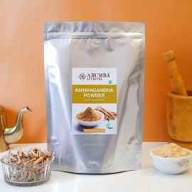 Arumba Ashwagandha Churna Powder 1Kg, Made with 100% Natural Ashwagandha Root, Withania Somnifera, Indian Ginseng For Stress Relief, Overall wellness support
