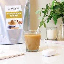 Arumba Ashwagandha Churna Powder 1Kg, Made with 100% Natural Ashwagandha Root, Withania Somnifera, Indian Ginseng For Stress Relief, Overall wellness support