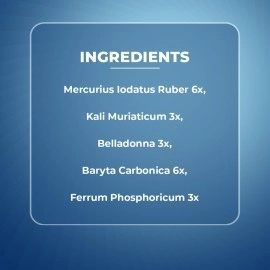 Dr. Bakshi\'s BAKSON\'S HOMOEOPATHY Tonsil Aid | Helps Relieve Tonsil Pain & Inflammation, 75 Tablets