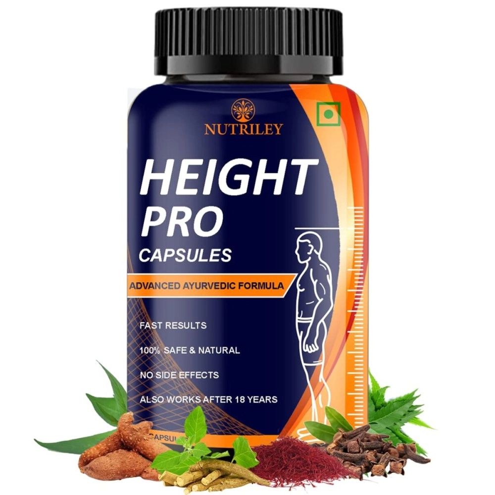 Nutriley Height Capsules For Women & Men 60 capsules (Pack of 1)