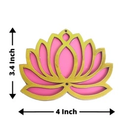 GIFT JAIPUR 7 Pc Pink Lotus Shrinathji and pichwai Cow Cutouts diyas Rangoli Deepak Diyas Home Temple Decorations for Diwali, Dusshera Wedding Pooja Festival New Year Gift