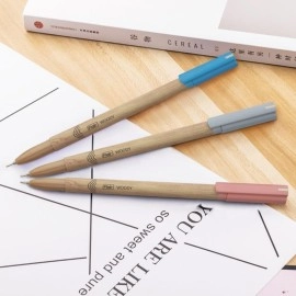 FLAIR Woody Ball Pen Wallet Pack | 0.7 mm Tip Size | Attractive Woody Design | Smooth Ink Flow System With Low-Viscosity Ink | Smudge Free Writing | Black Ink, Set Of 10 Pens