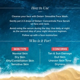 Aqualogica Detan+ Concentrate Face Serum for Men & Women - With Cherry Tomato & Glycolic Acid for Tan Removal, Gentle Exfoliation Oily, Dry & Glowing Skin -30ml