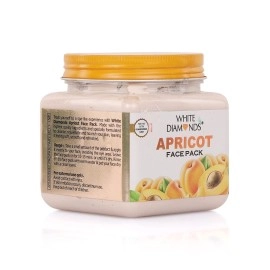WHITE DIAMONDS Apricot Face Pack Extra Glow | Made With Natural Ingredients | Face Pack For Oily & Dry skin | Face Pack For Women & Men (380 ml)